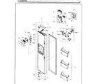 Samsung RH25H5611WW/AA-02 freezer door diagram