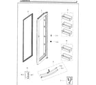 Samsung RH25H5611WW/AA-02 fridge door inner diagram