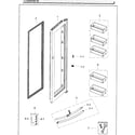 Samsung RH25H5611WW/AA-02 fridge door inner diagram