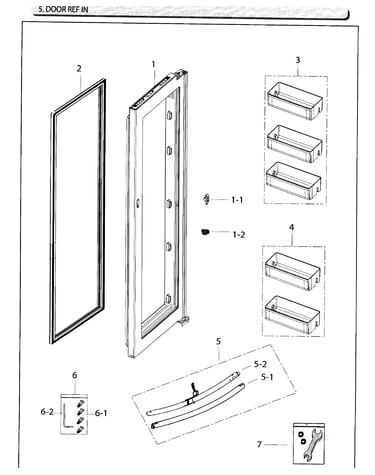 Fridge door inner