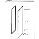 Samsung RH25H5611WW/AA-02 fridge door outer diagram