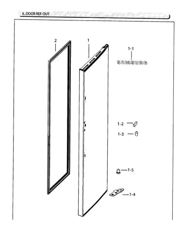 Fridge door outer