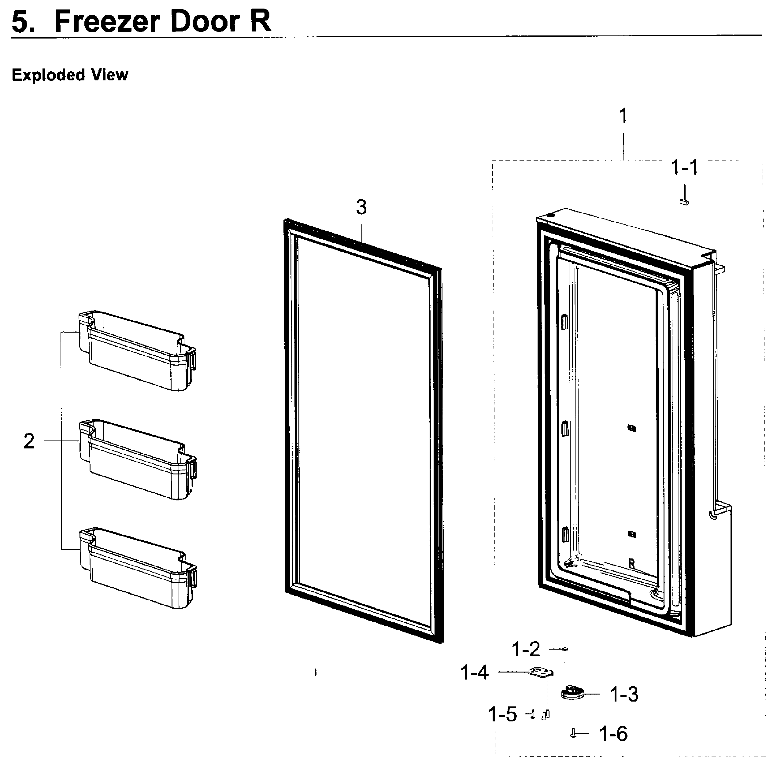 Freezer door r
