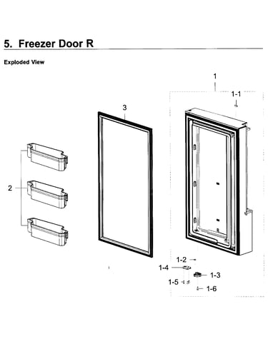 Freezer door r