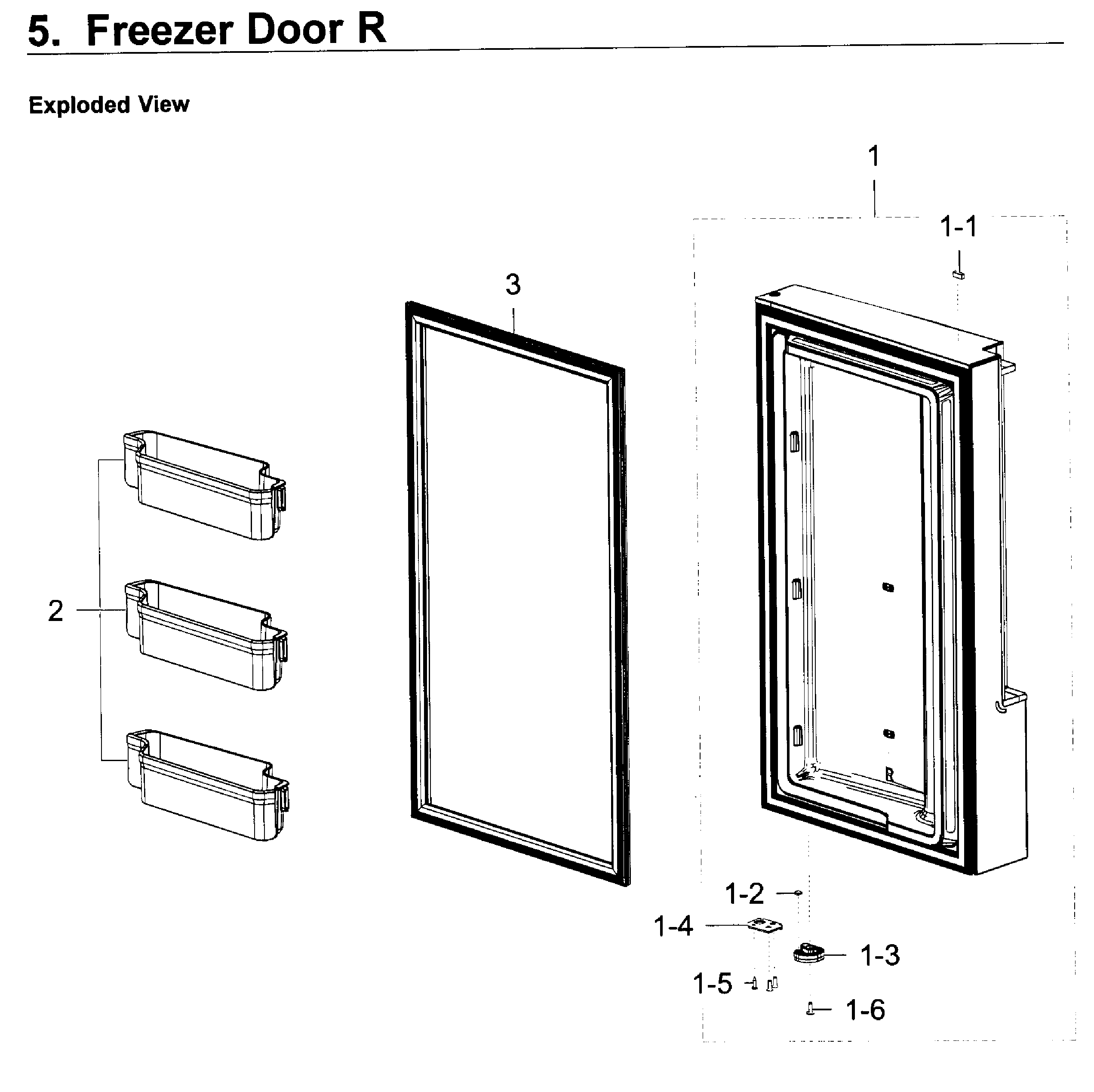 Freezer door r