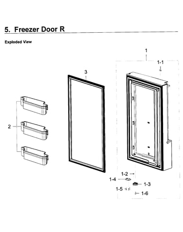 Freezer door r