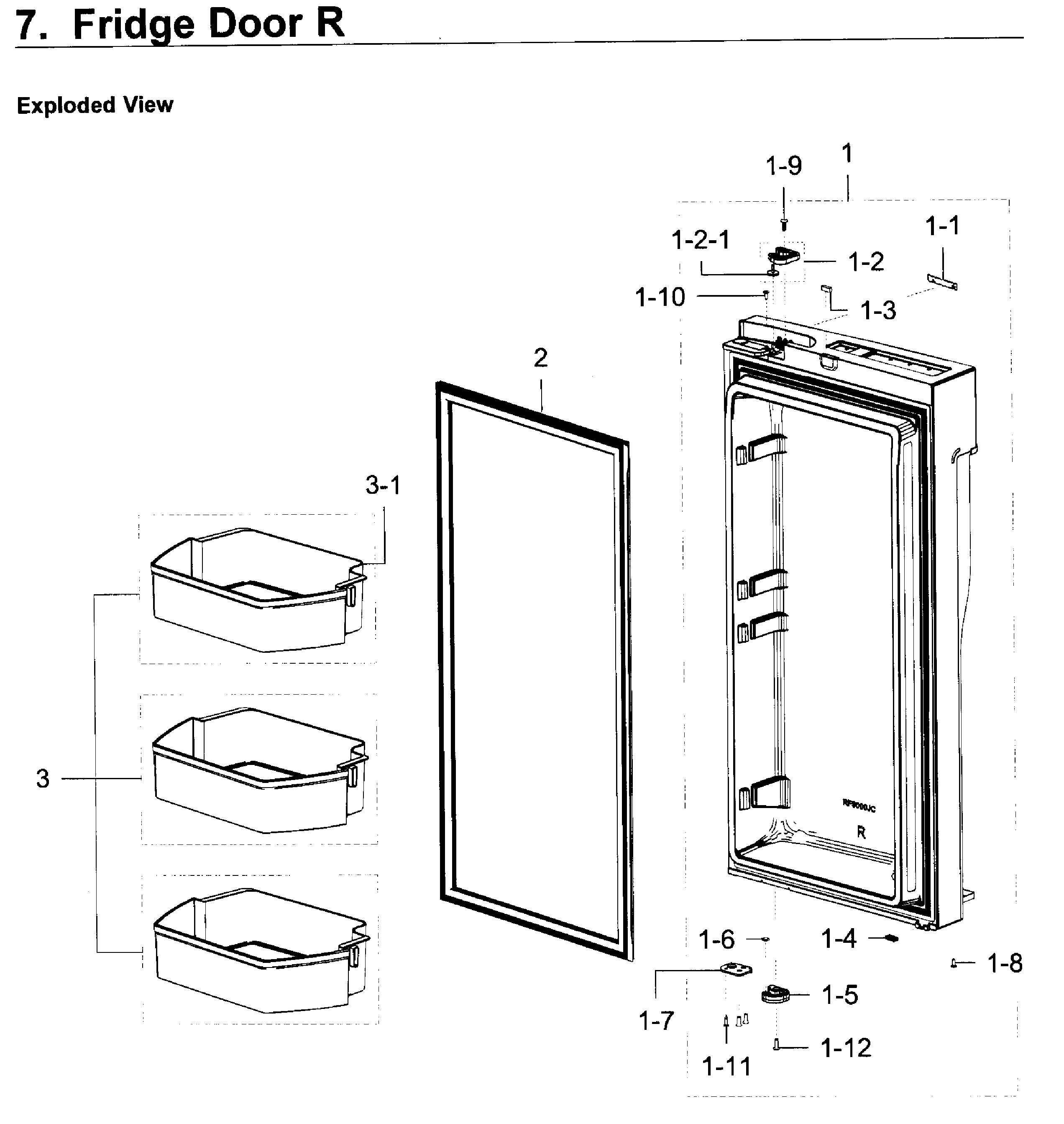 Fridge door r