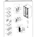 Samsung RH25H5611BC/AA-02 freezer diagram