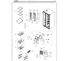 Samsung RH25H5611BC/AA-02 fridge diagram