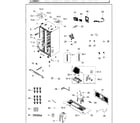 Samsung RH25H5611BC/AA-02 cabinet diagram
