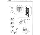 Samsung RH25H5611SG/AA-01 fridge diagram