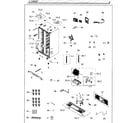 Samsung RH25H5611SG/AA-01 cabinet diagram
