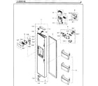 Samsung RH25H5611SG/AA-01 door-freezer diagram