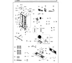 Samsung RH25H5611SR/AA-02 cabinet diagram