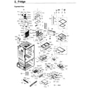 Samsung RF263BEAESR/AA-02 fridge diagram