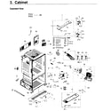 Samsung RF263BEAESR/AA-02 cabinet diagram