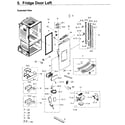 Samsung RF263BEAESR/AA-02 fridge door l diagram