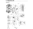 Samsung RF263BEAESR/AA-02 fridge door l diagram