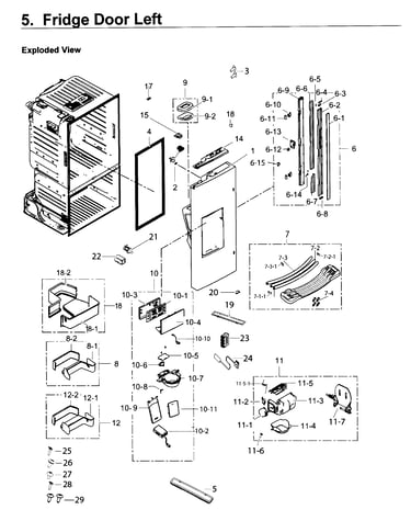 Fridge door l