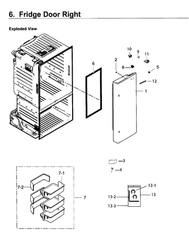 Fridge door r