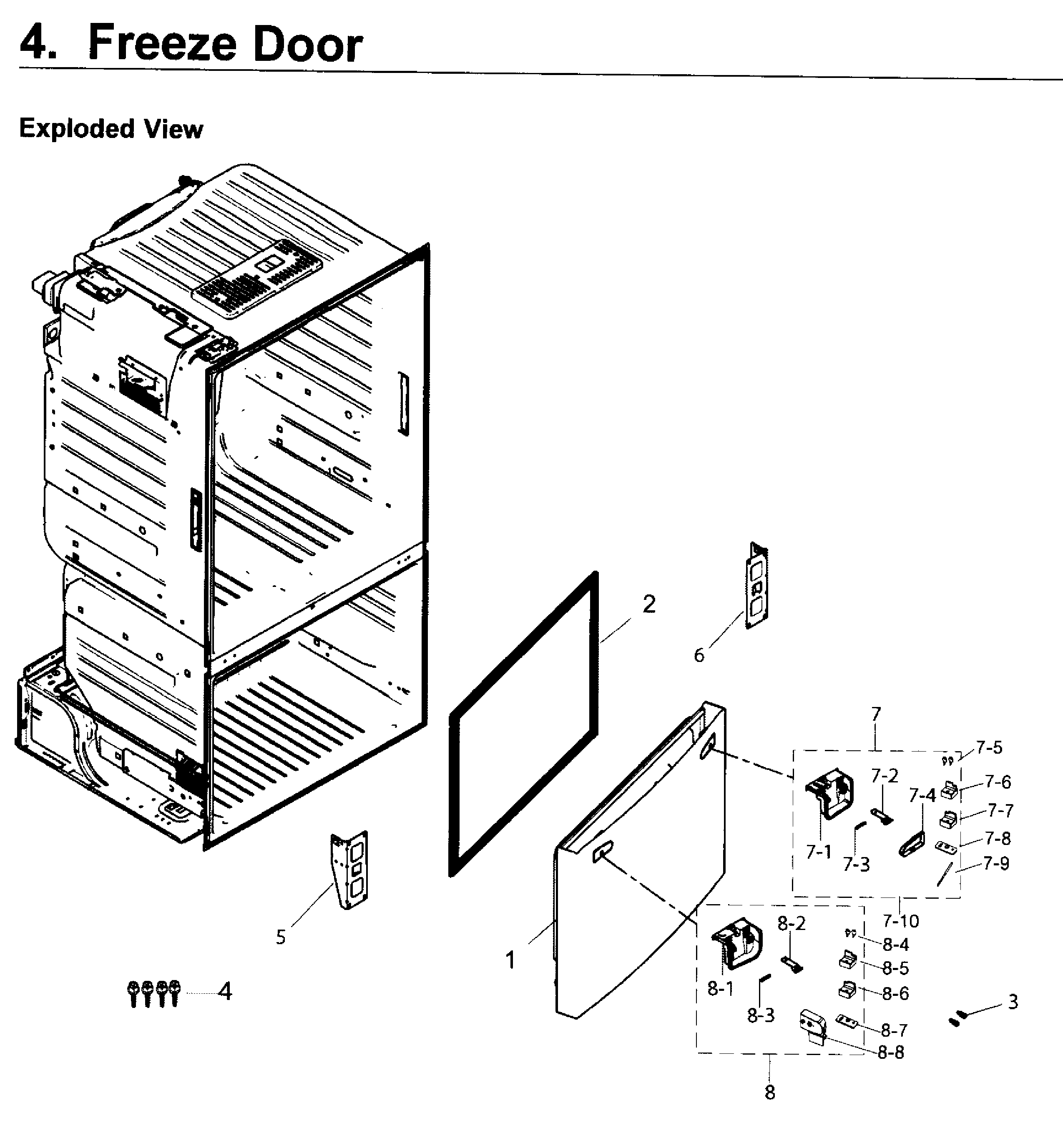 Door-freezer
