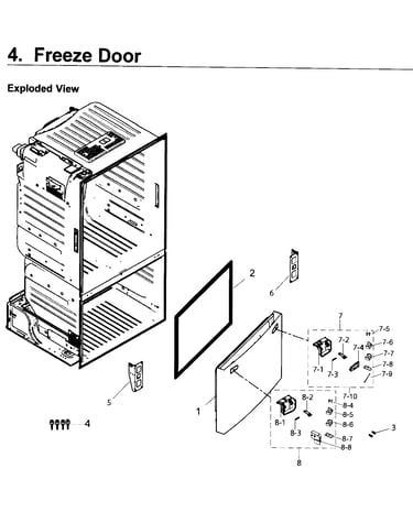 Door-freezer