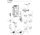 Samsung RF22K9581SG/AA-01 freezer diagram