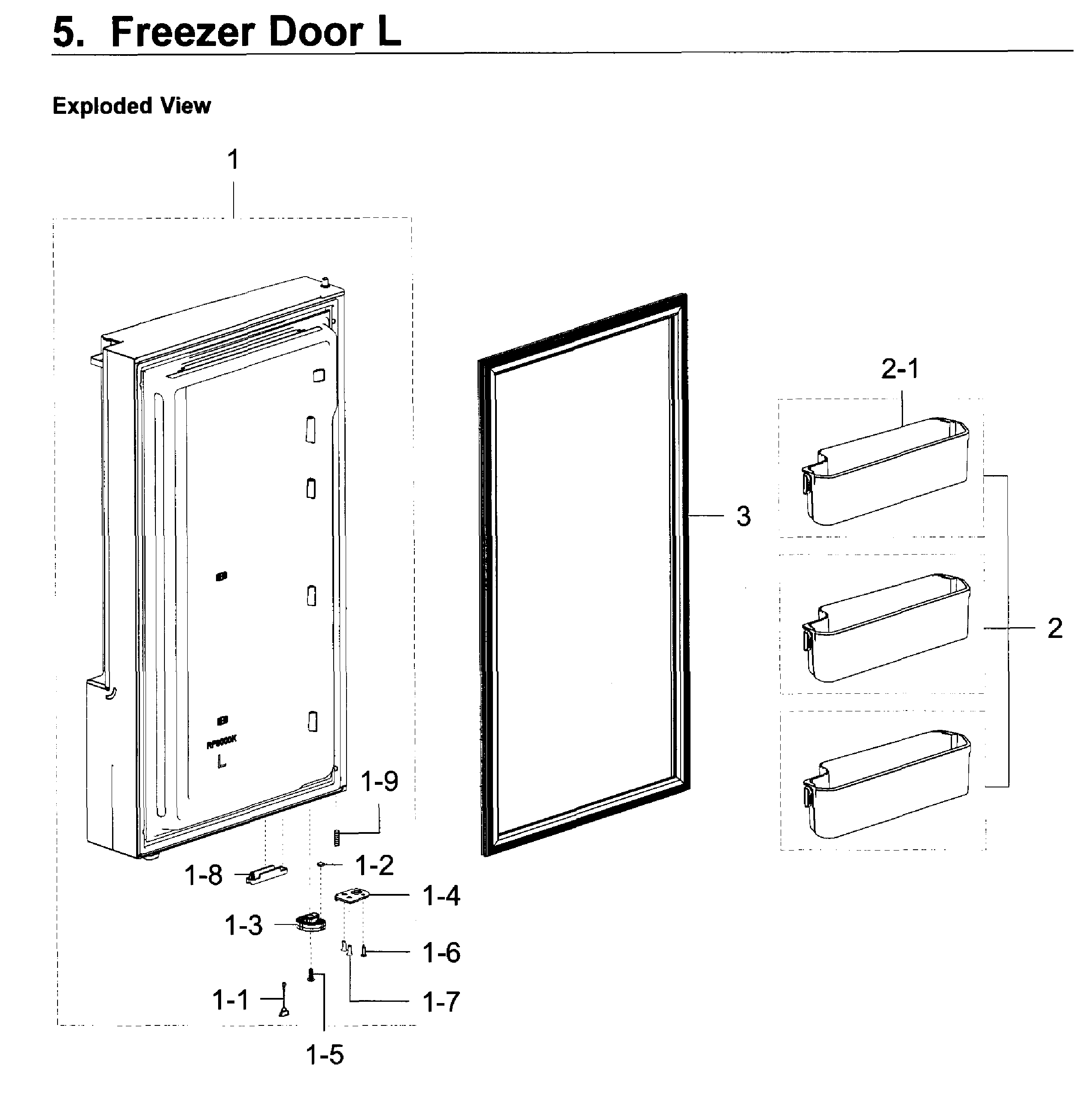 FREEZER DOOR L