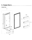 Freezer door l