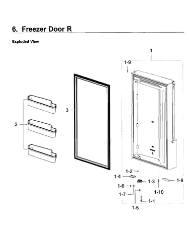 Freezer door r