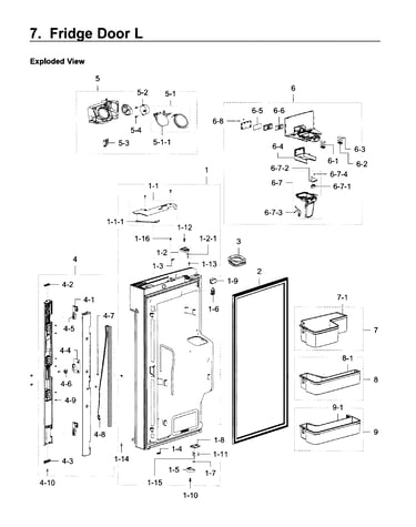 Fridge door l