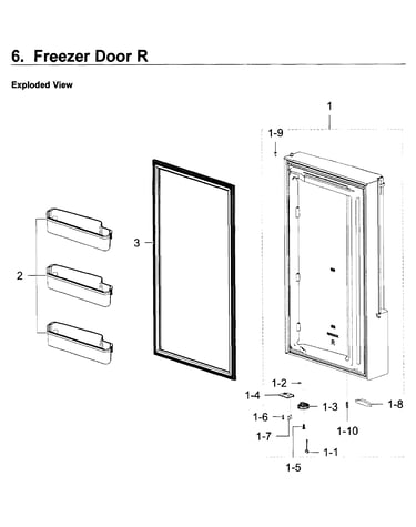Freezer door r