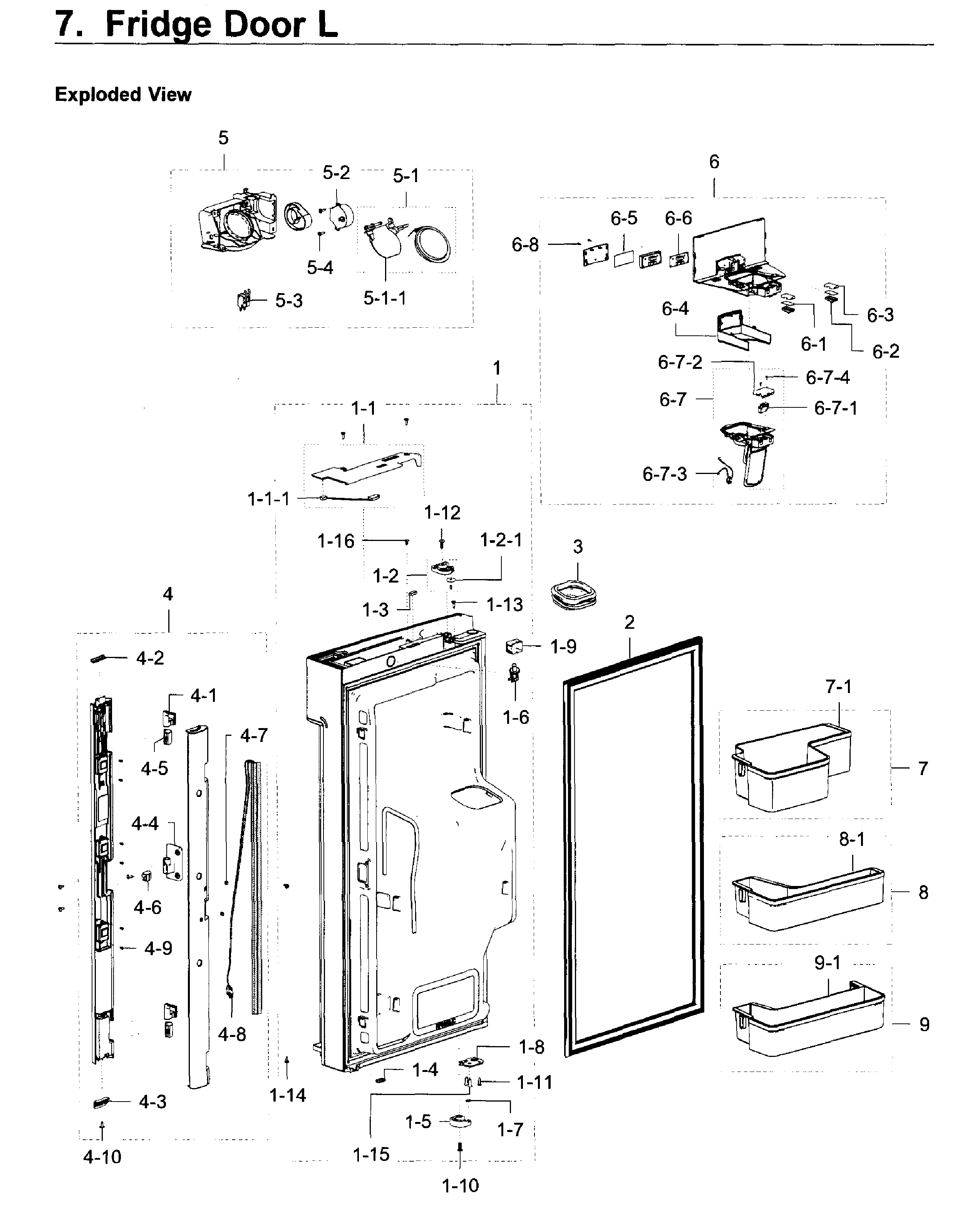 Fridge door l
