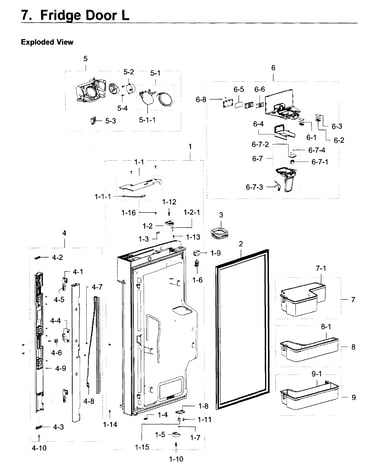 Fridge door l