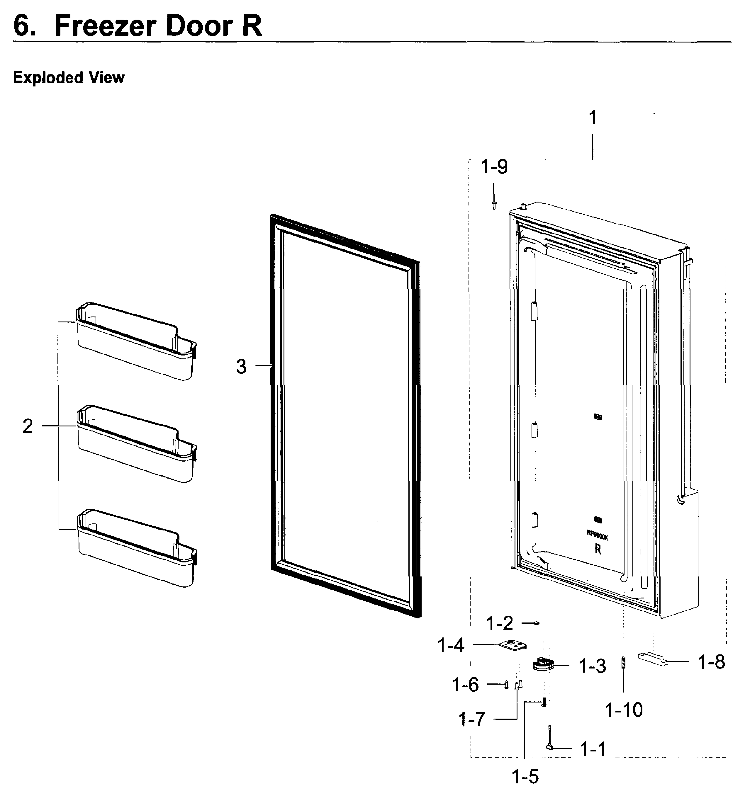 Freezer door r