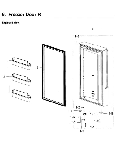 Freezer door r