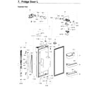 Samsung RF22K9581SR/AA-01 fridge door l diagram