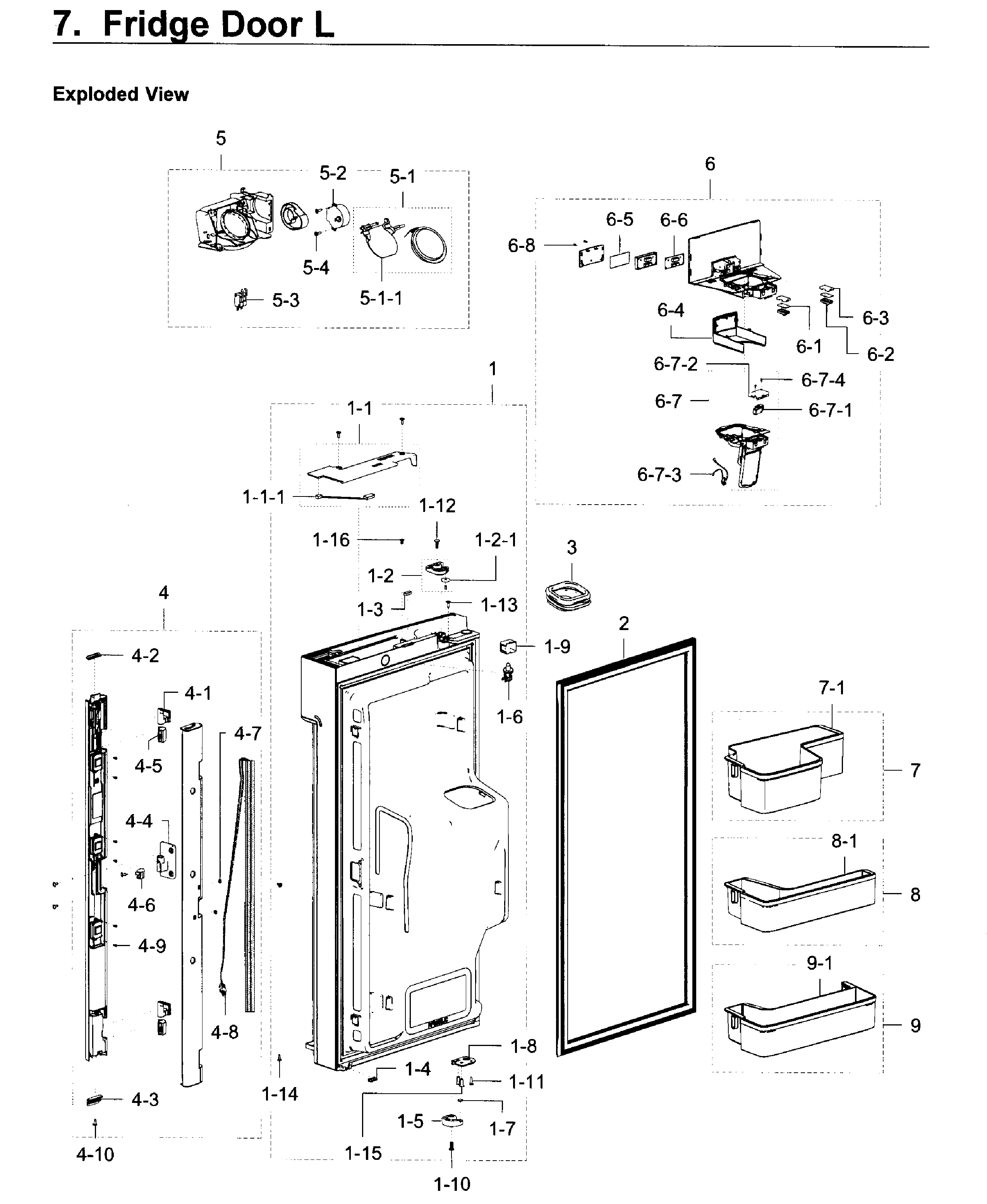 Fridge door l
