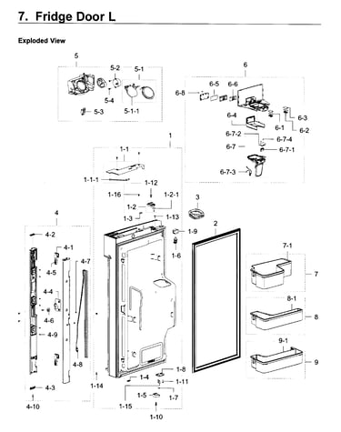 Fridge door l