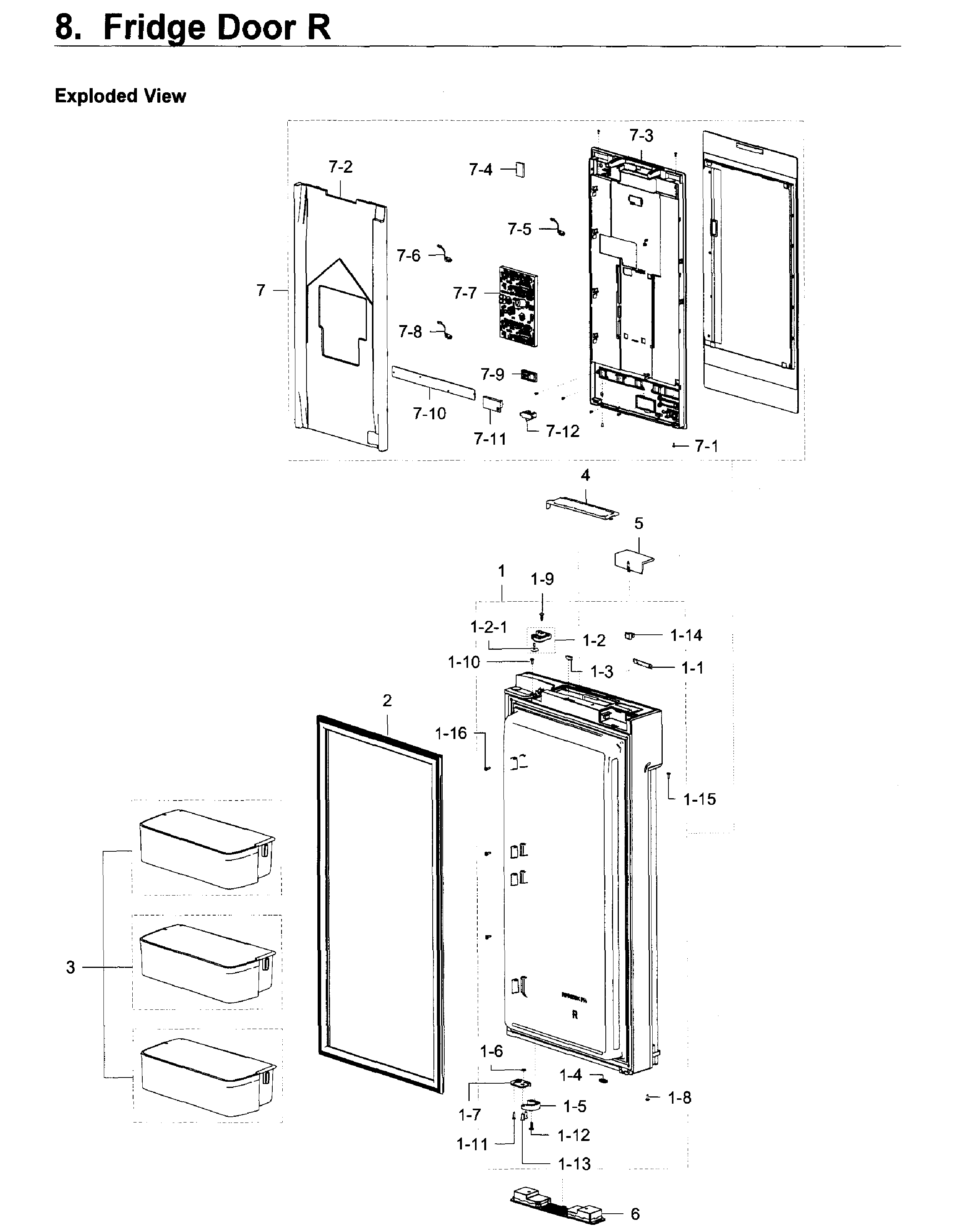 Fridge door r