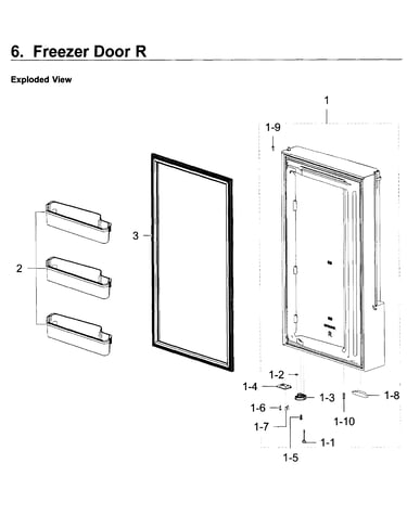 Freezer door r