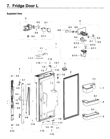 Fridge door l