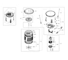 Samsung WA45H7000AP/A2-00 tub parts diagram