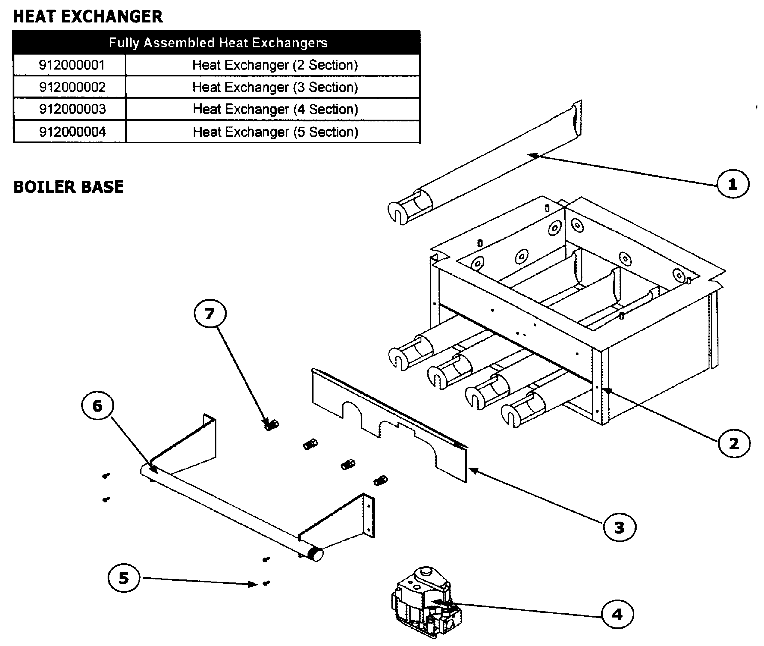 Heat exchange & base