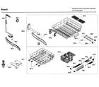 Bosch SHX46A05UC/35 rack diagram