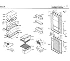 Bosch B11CB81SSS/03 door/drawer asy diagram