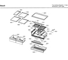 Bosch B26FT80SNS/02 shelf/drawer asy diagram