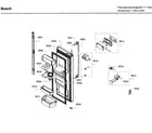 Bosch B26FT80SNS/02 door asy diagram