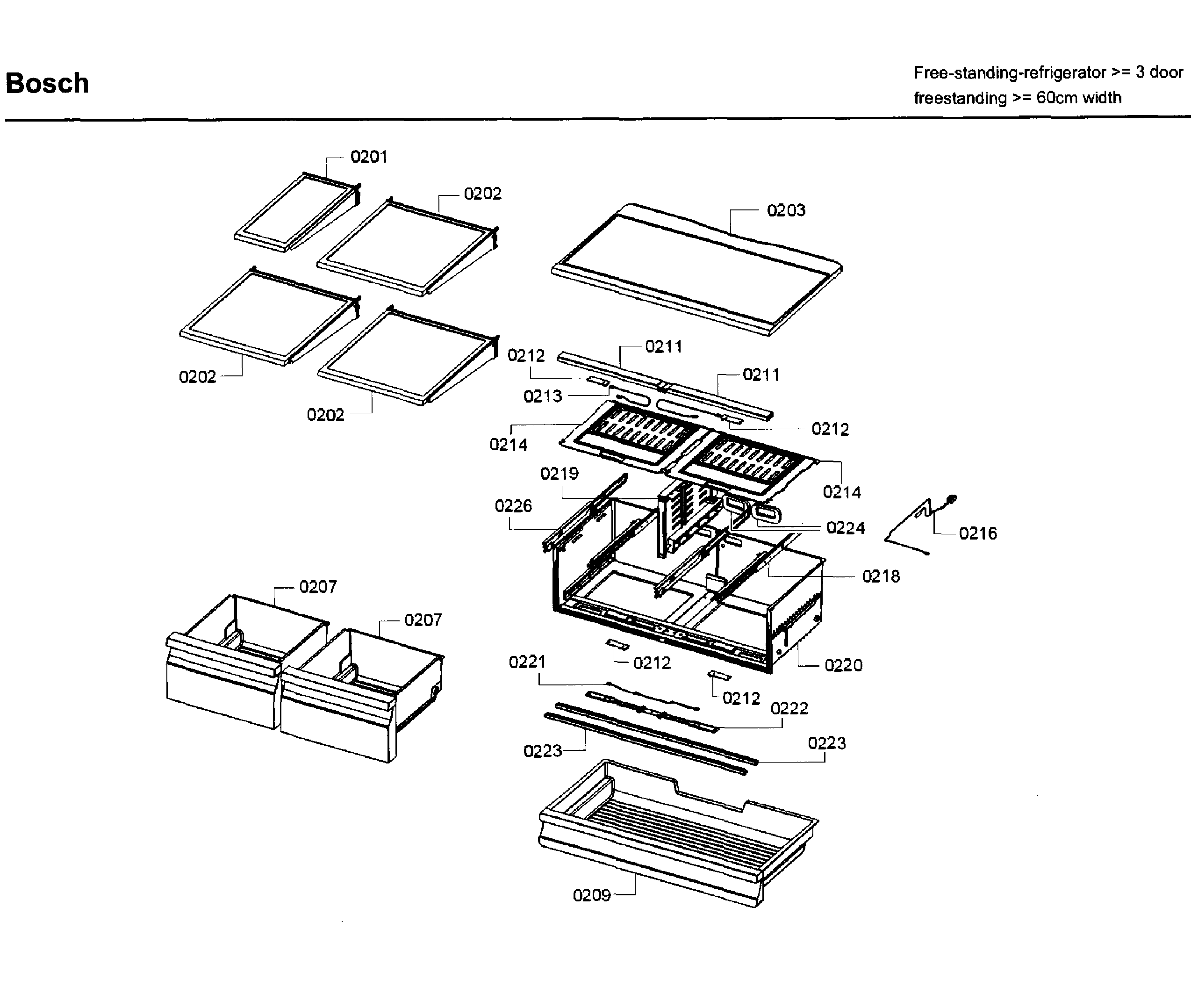 Shelf/drawer asy
