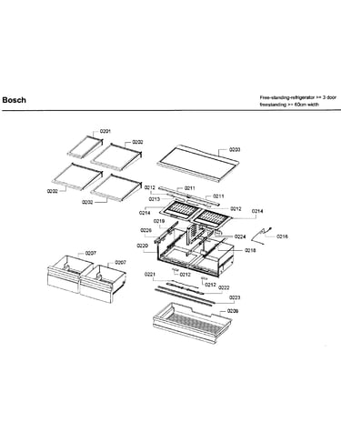 Shelf/drawer asy